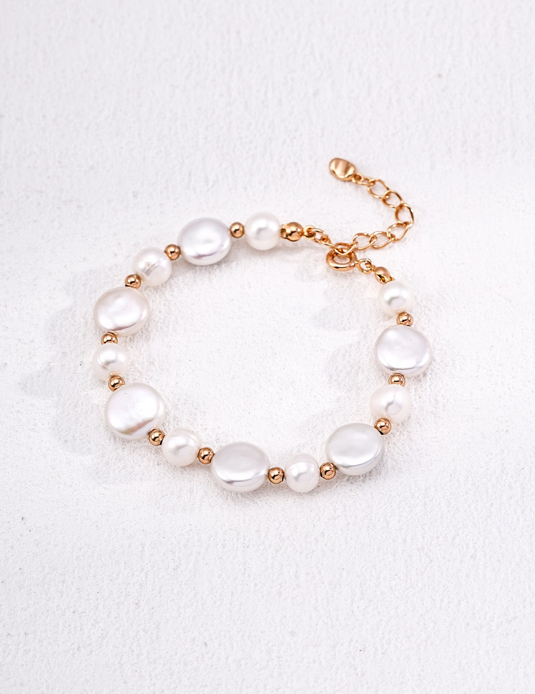 Baroque Button Pearls bracelet｜s925