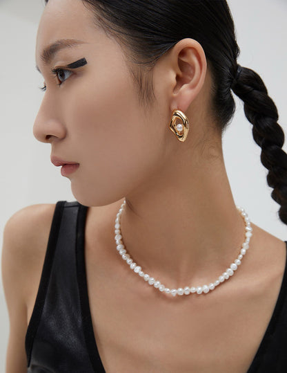 baroque pearl necklace｜irregular