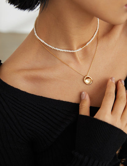 Amazing piece | Natural pearl necklace | s925 silver