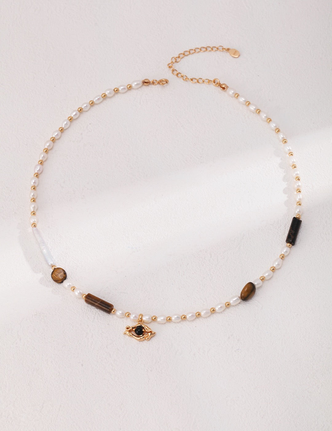 s925 silver｜Tiger eye stone ｜Black Onyx necklace