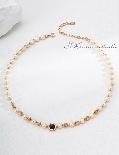 Shimmering Moments | Natural pearl|S925 Necklace