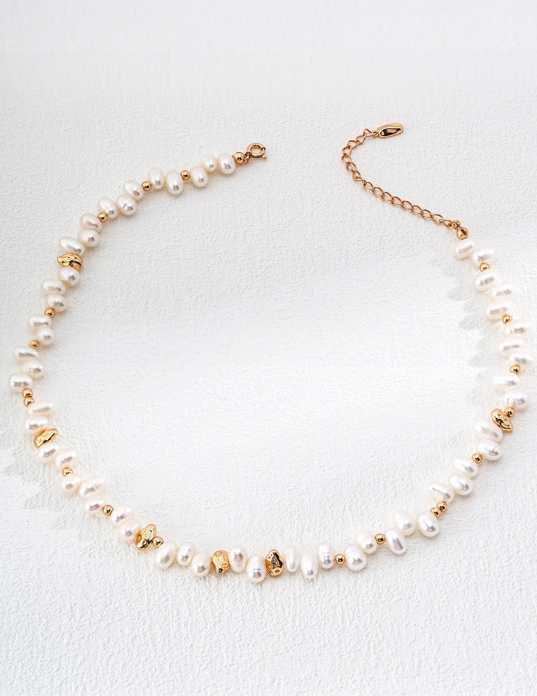 S925 silver natural pearl necklace｜Niche design