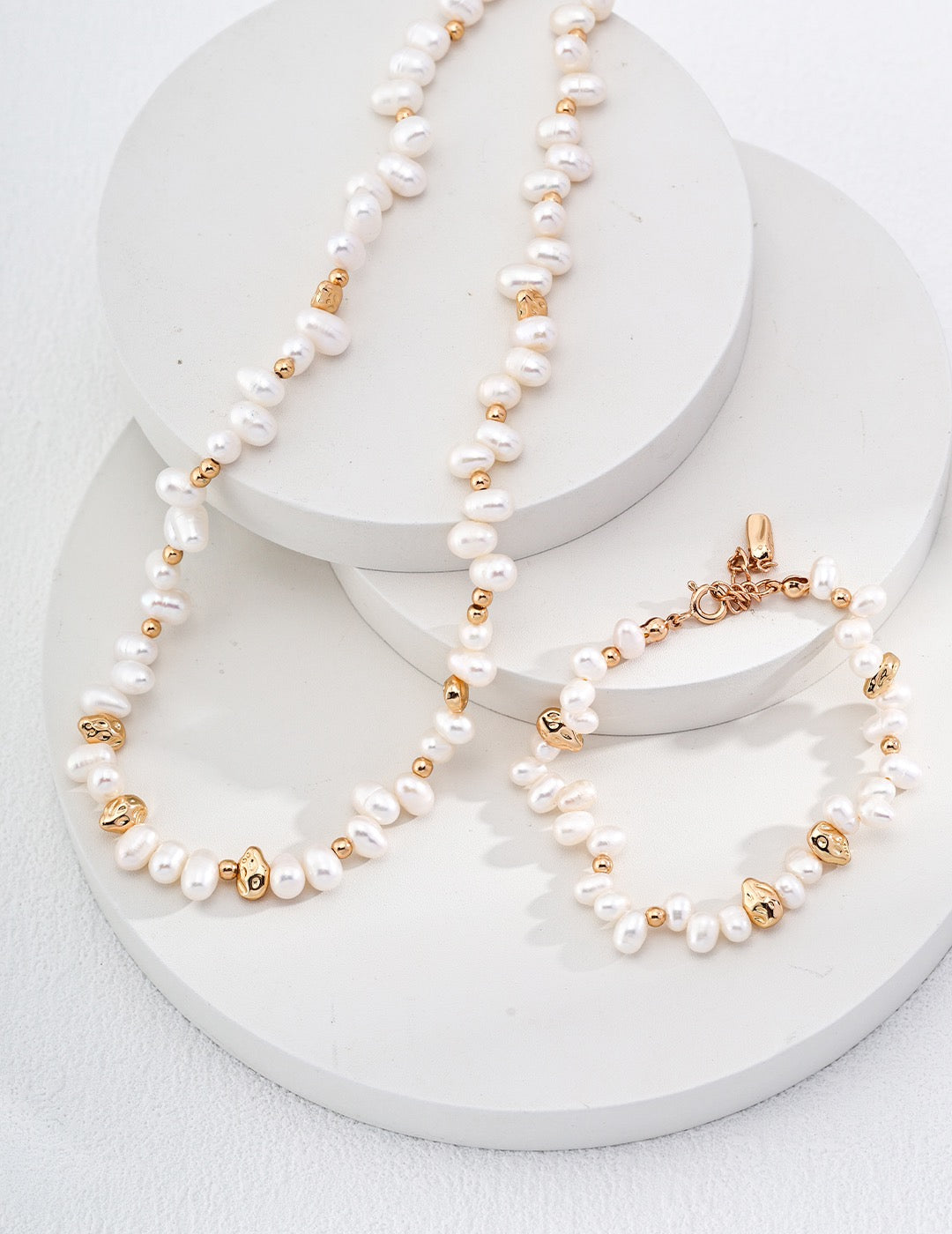 S925 silver natural pearl necklace｜Niche design