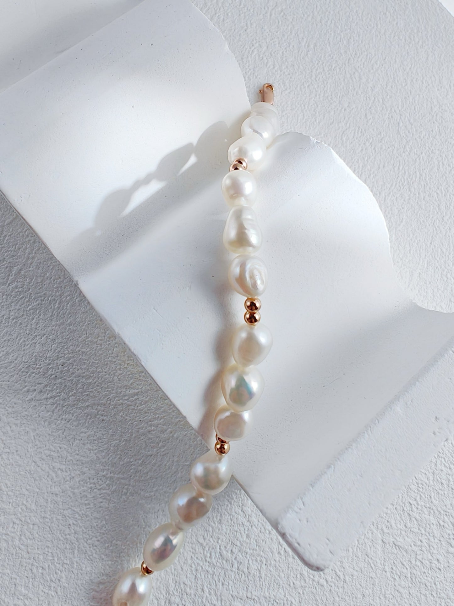 Discount｜s925 silver Baroque Pearls Bracelet