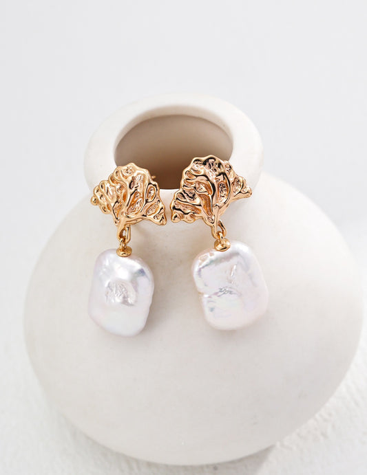 s925 silver vintage pearls earrings｜design inspiration from nature